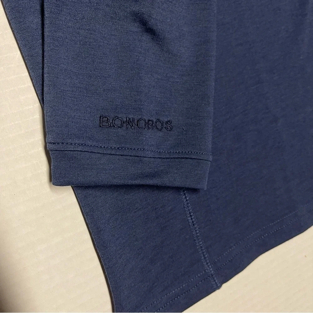 Bonobos Golf Shirt 1/4 Zip Pullover Men’s XL Navy Blue Long Sleeve Sweatshirt